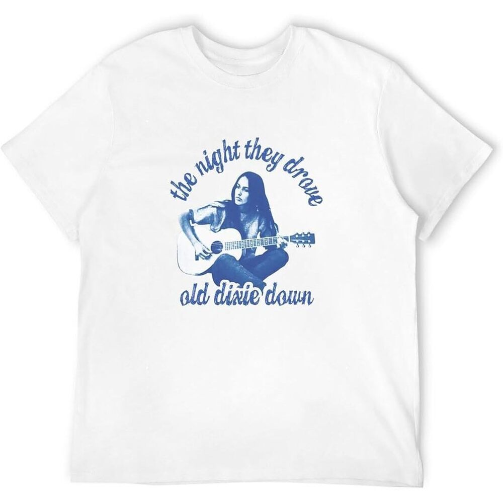 Joan Baez They Drove Dixie Un Folk T-Shirt Men_s T-Shirt White